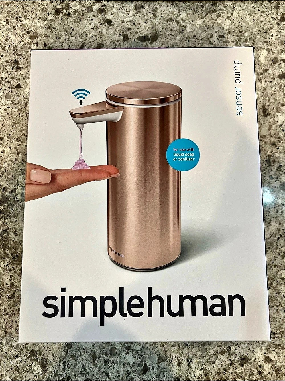 simplehuman Sensor Soap Dispenser (rose gold)